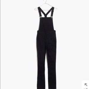 Madewell skinny overalls: raw-hem edition